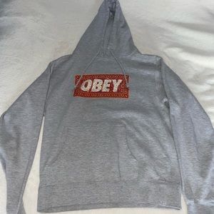 Gray Obey hoodie